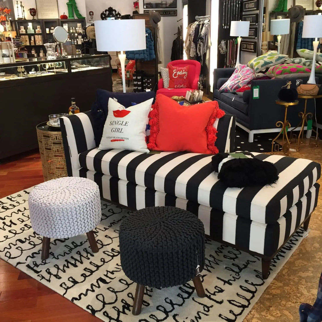 Serving up Stripes - custom Kate Spade furniture