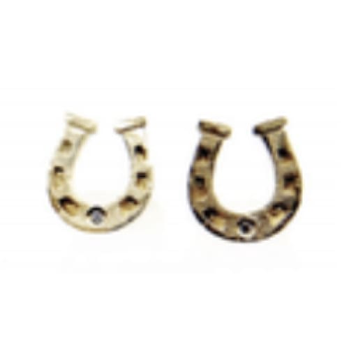 14k horse shoe post w/ dia - Jewelry