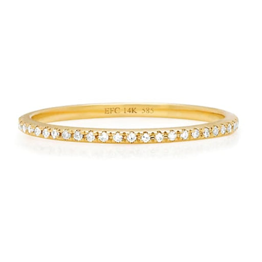 14ky diamond eternity stack ring - Jewelry
