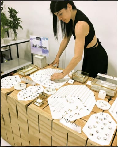jené despain at capsule show where we first met her
