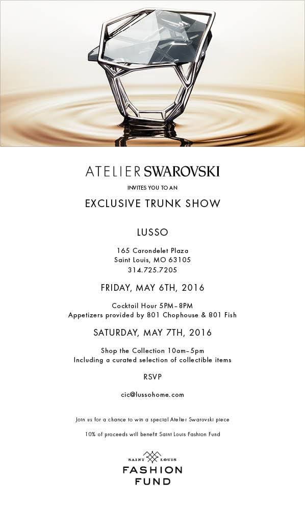 atelier swarovski st louis trunk show
