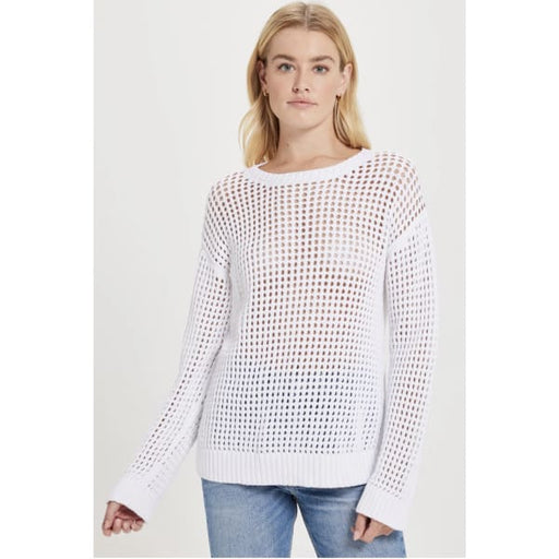COTTON GRID SWEATER - Clothing & Accessories
