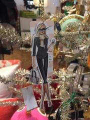 coffee lover fashion girl ornament