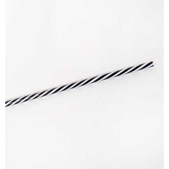 Black & White Glass Straw - Home & Gift