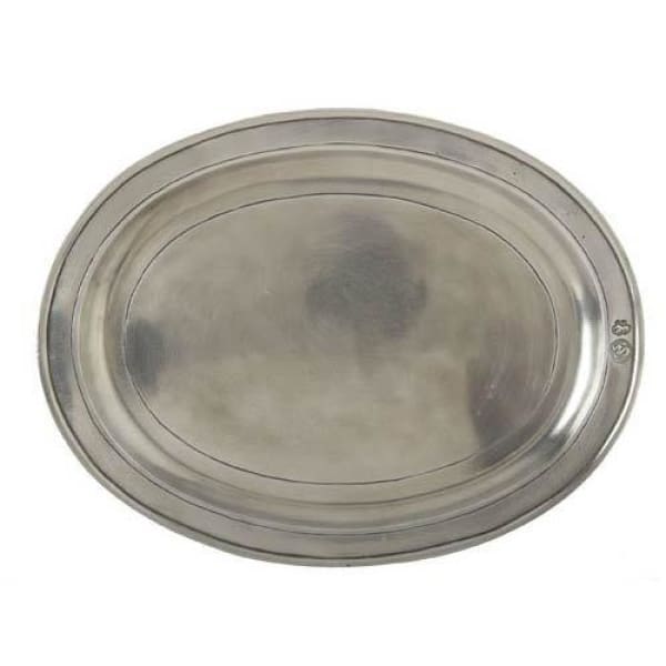 oval incised tray large 847.0 - Home & Gift