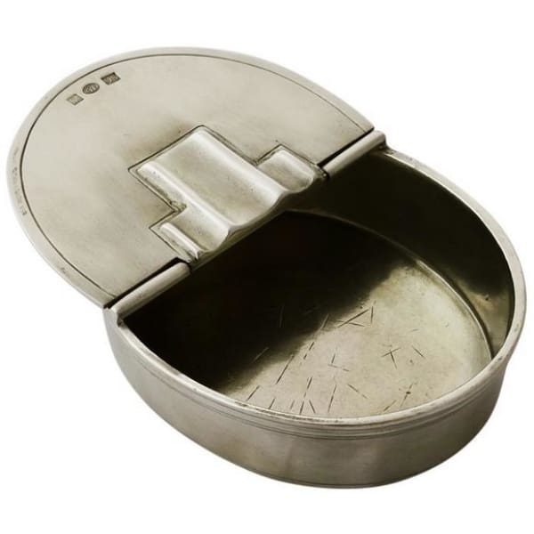 oval lidded cigar ashtray a784.0 - Home & Gift