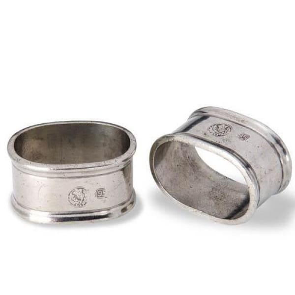 oval napkin ring pair 426.1 - Home & Gift